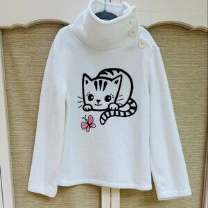 Palomino Girls Fleece Jacket Cat Fleece Kitten Sweatshirt European Kids Clothes
